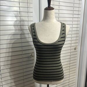DKNY Jeans Striped Tank Top